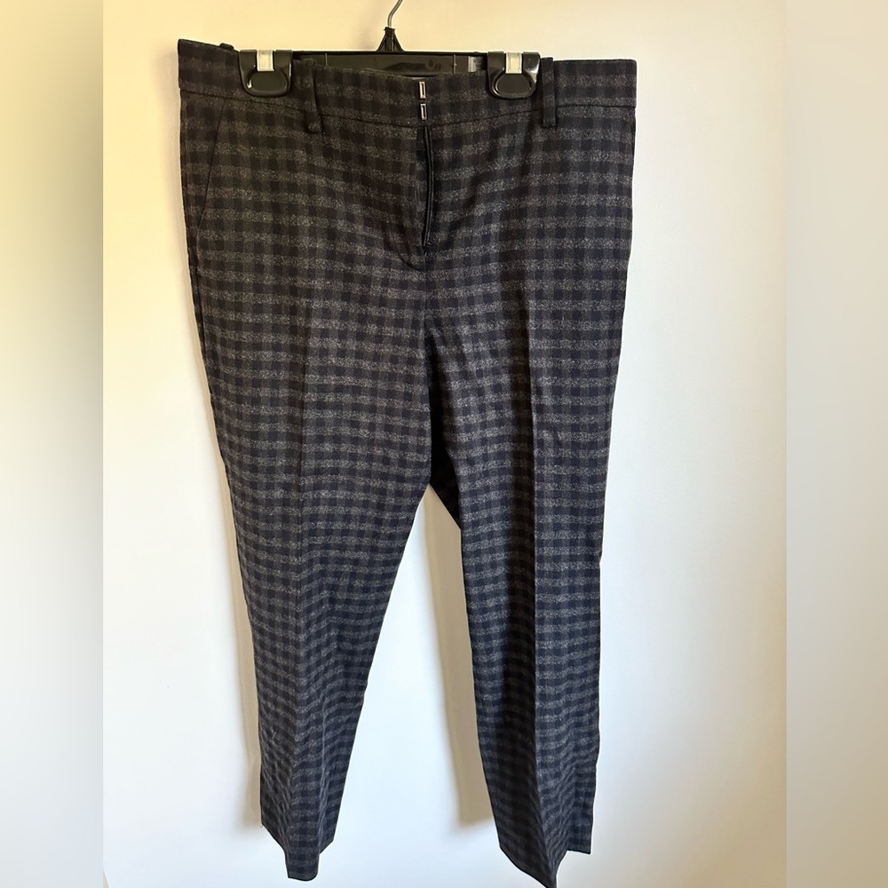 Theory Treeca 2 Brisk Wool Check Pants - Size 4 - image 6